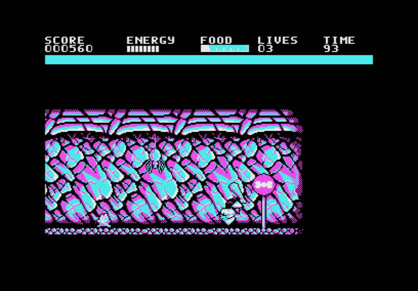 Screenshot 9 for Prehistorik (Amstrad PCW / PCW# mini)