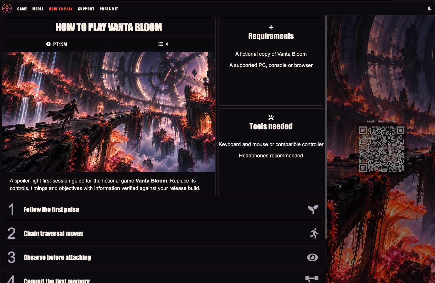 Screenshot 4 for Statify — Gorgeous Game Websites in Minutes
