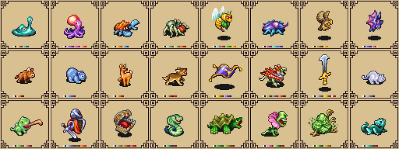 Pixel Art Creature Sprites - Monster Battler Set by Seliel the Shaper