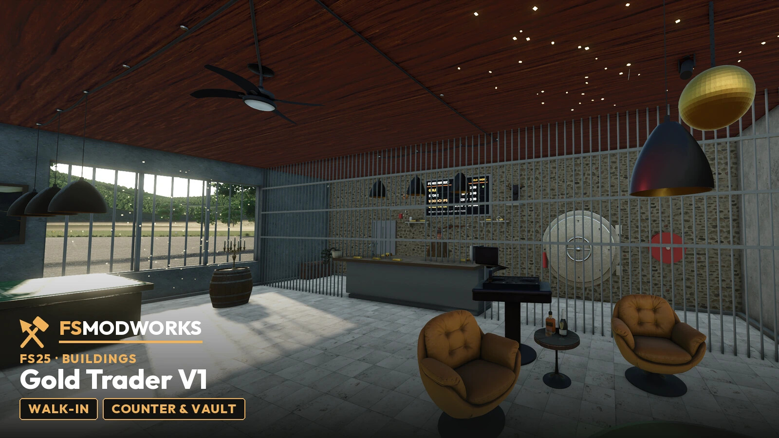 Screenshot 3 for FS25 FSMW Gold Trader V1 — Roulette & Table Dance