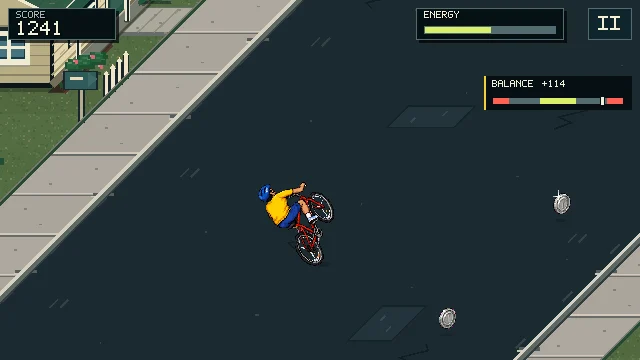 Screenshot 5 for Magpie Panic! | Free Pixel-Art Bike Arcade