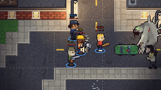 An Abomination walks over a car and kills a survivor