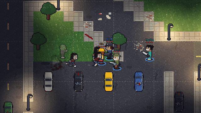 The squad runs for the evac truck, the horde and an Abomination right behind