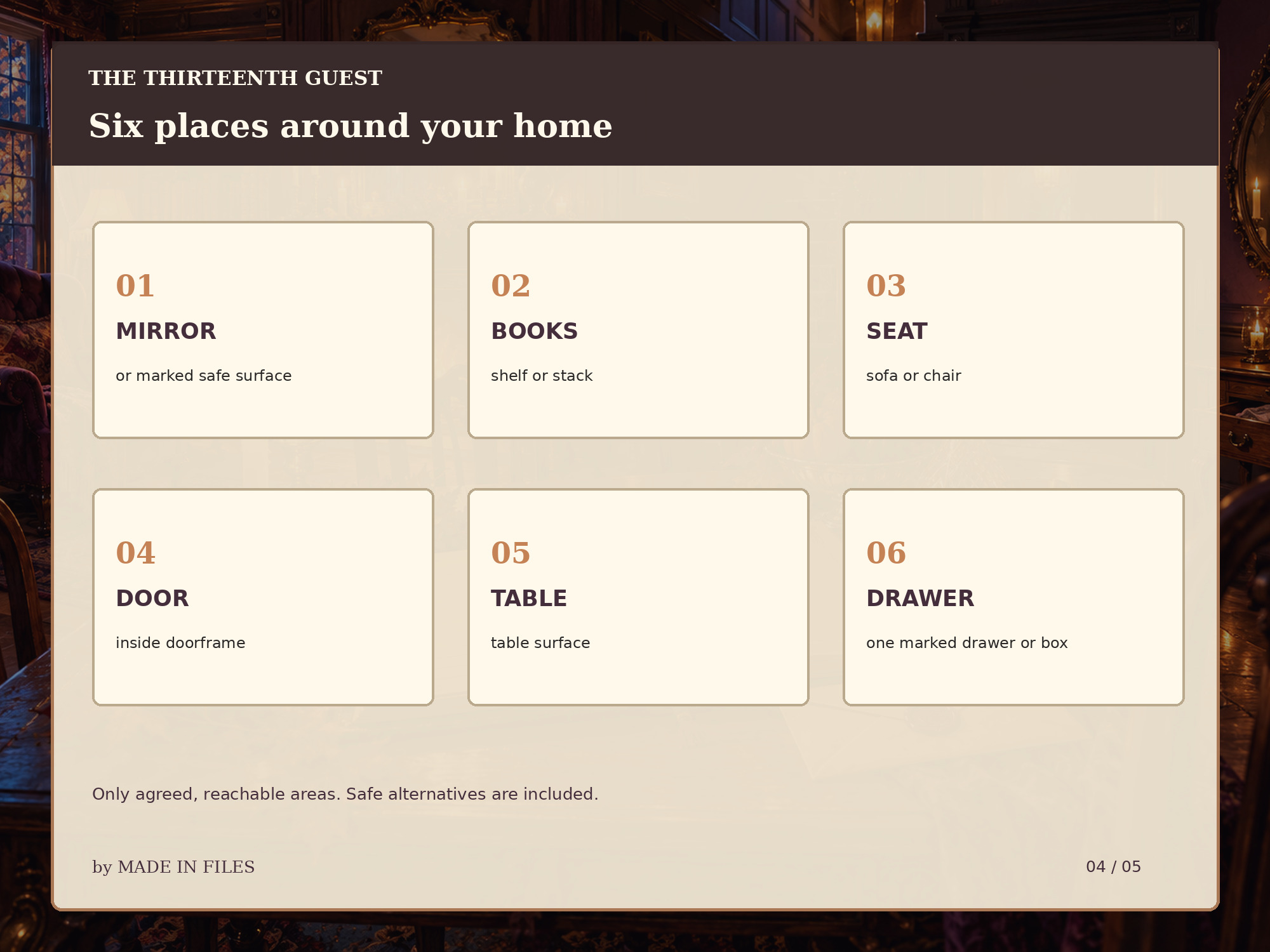 Screenshot 5 for The Thirteenth Guest — Printable Halloween Indoor Scavenger Mystery
