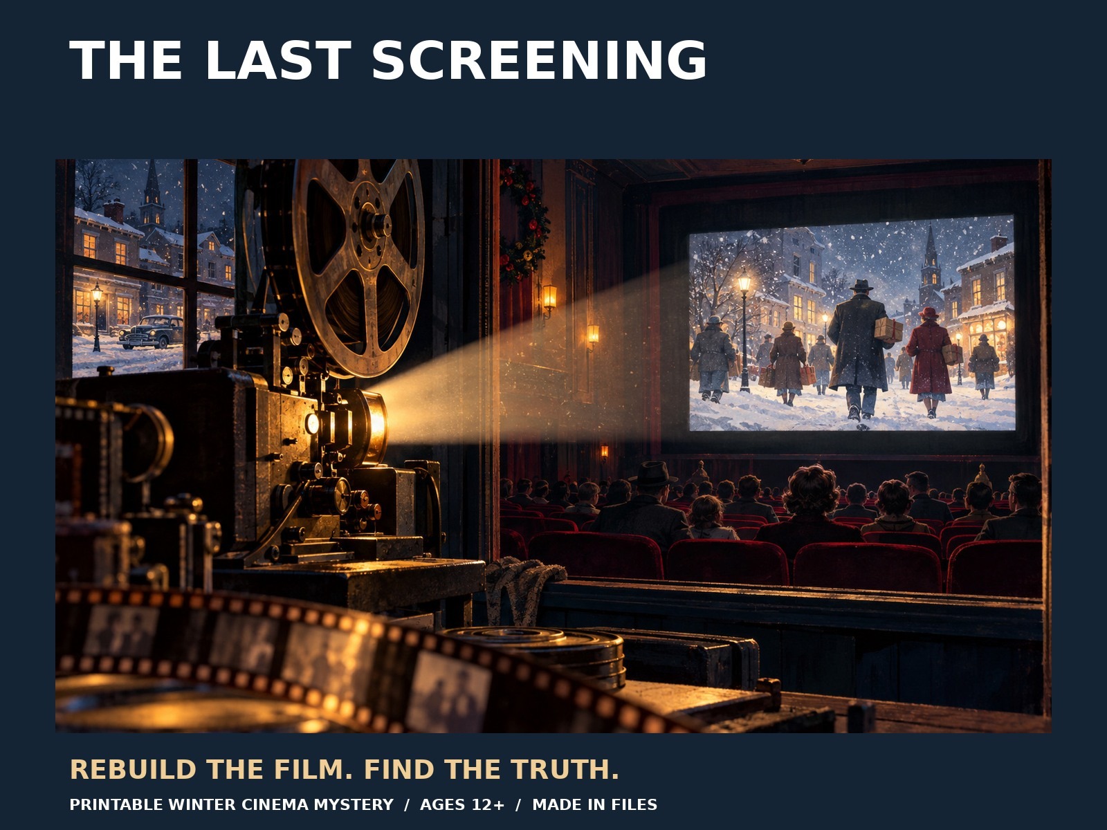 Screenshot 2 for The Last Screening — Printable Winter Cinema Mystery