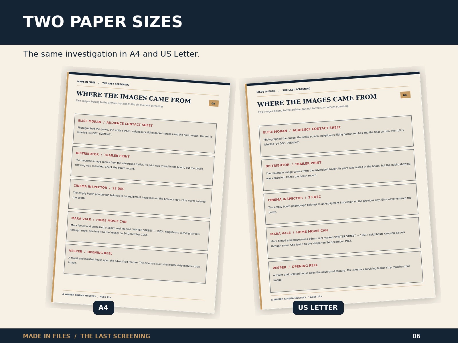 Screenshot 8 for The Last Screening — Printable Winter Cinema Mystery