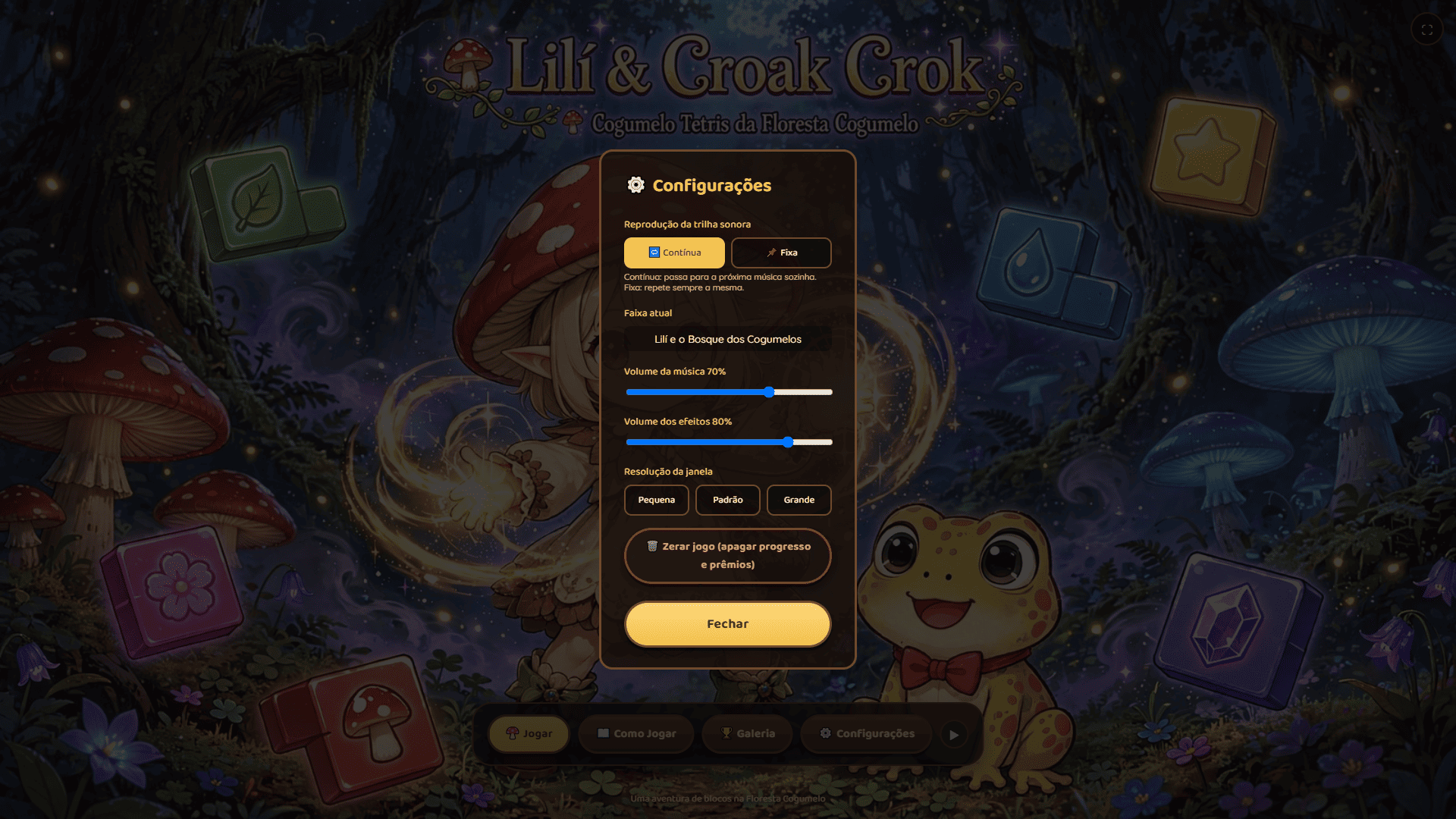 Screenshot 5 for Lili & Croak Crok - Cogumelo Tetris da Floresta Cogumelo
