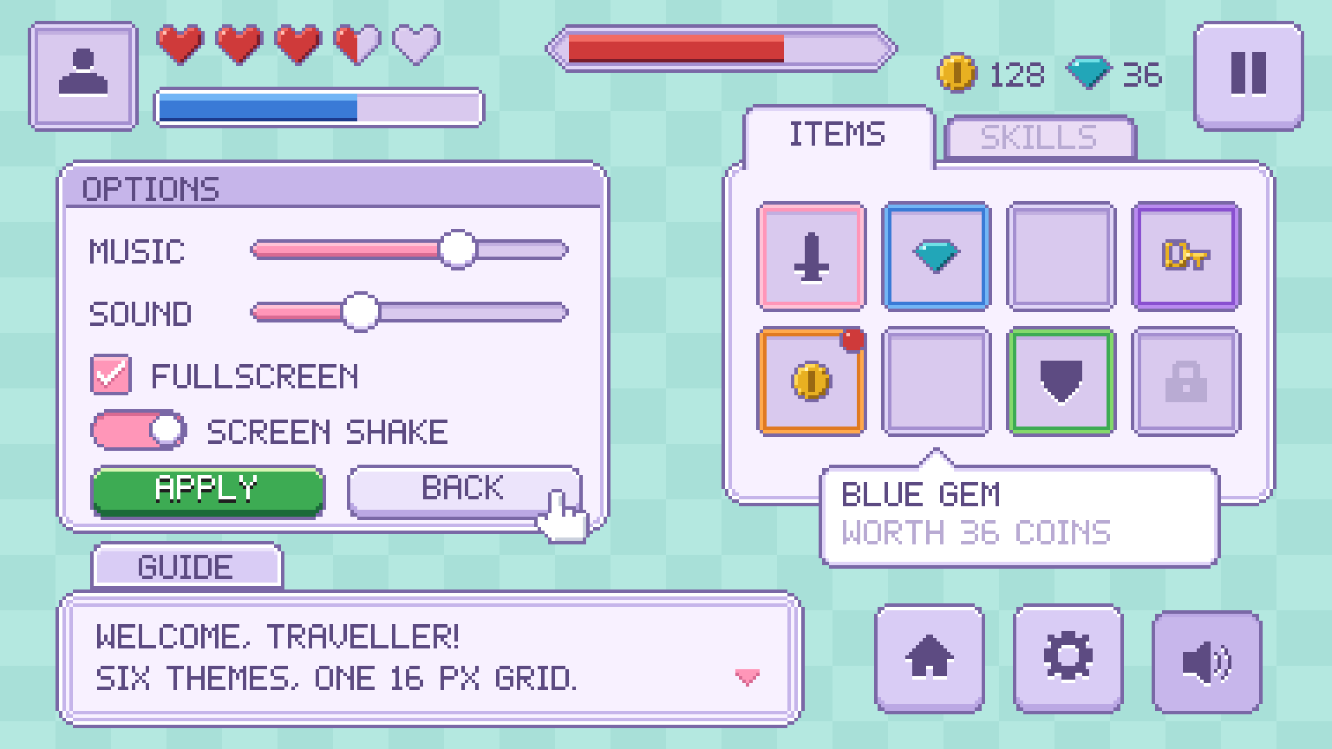 UI Kit pixel art preview 6