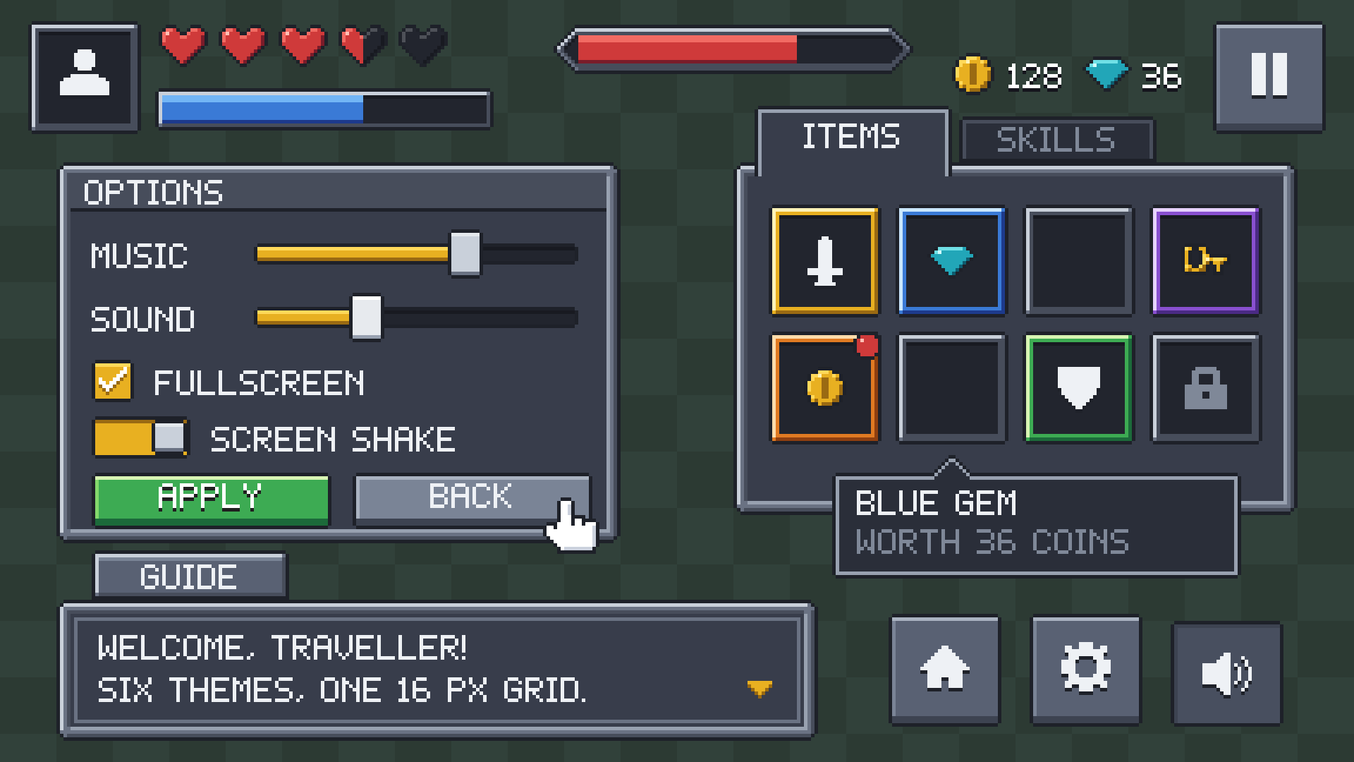 UI Kit pixel art preview 3