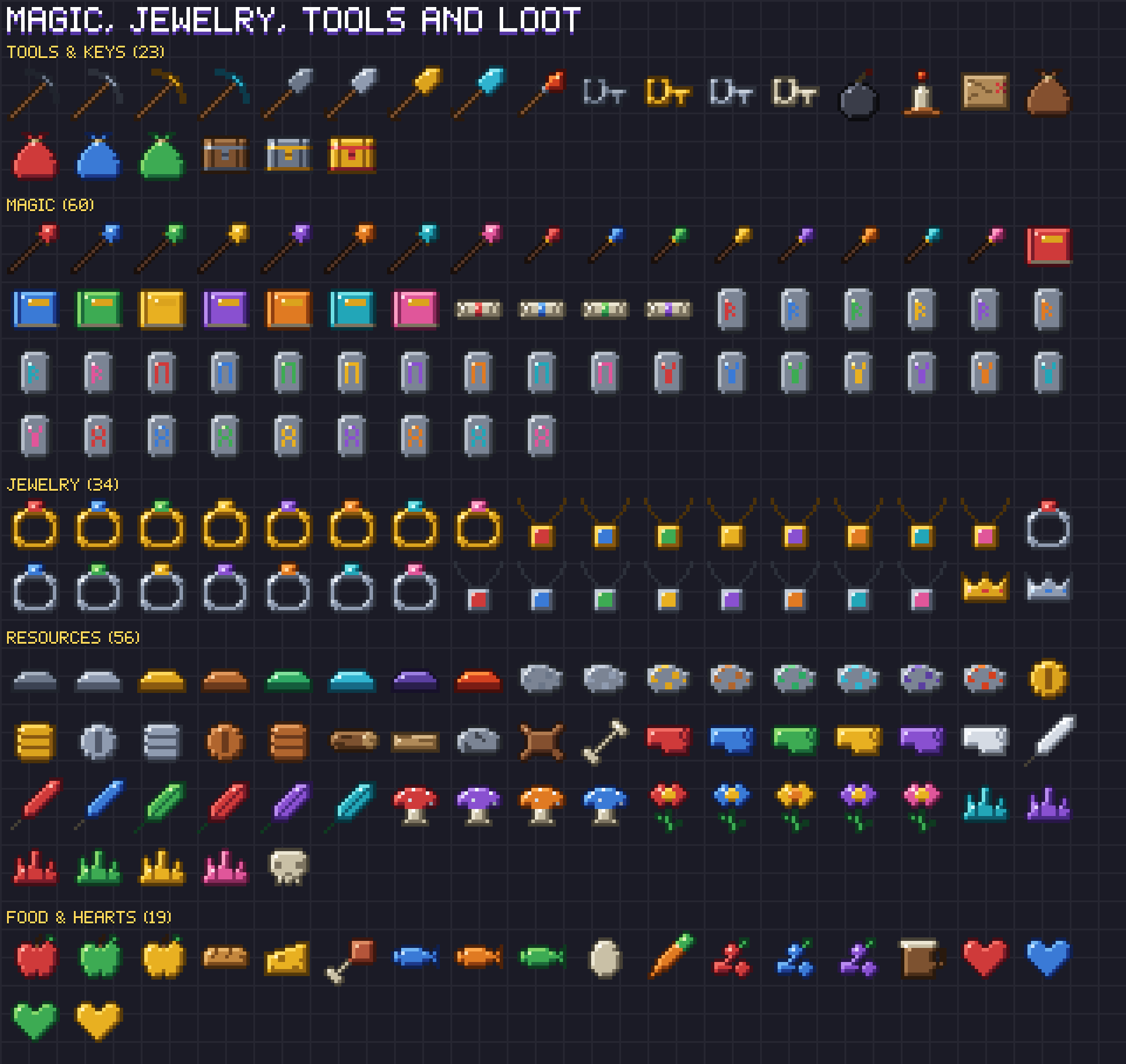 RPG Item Icons pixel art preview 5