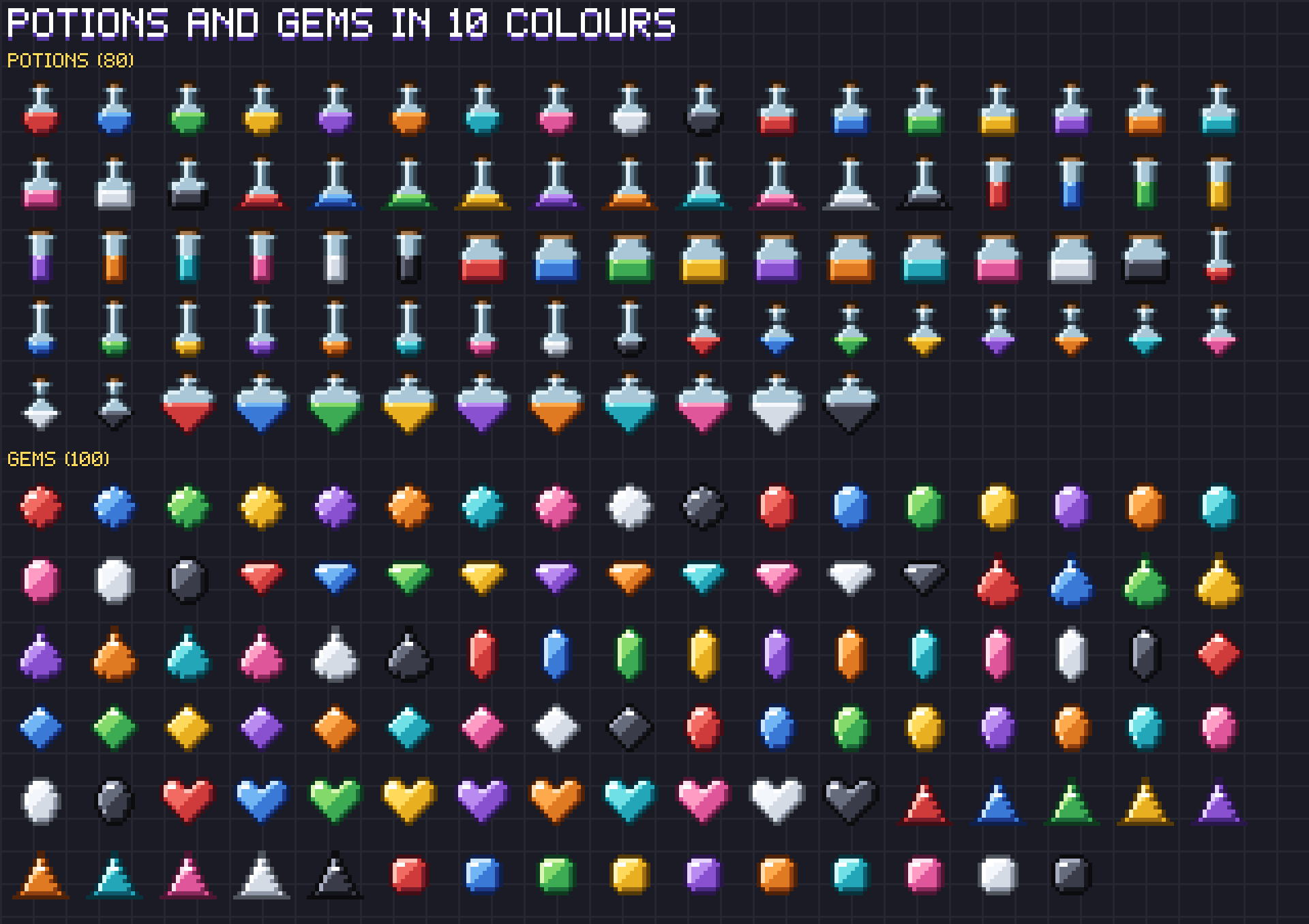 RPG Item Icons pixel art preview 4