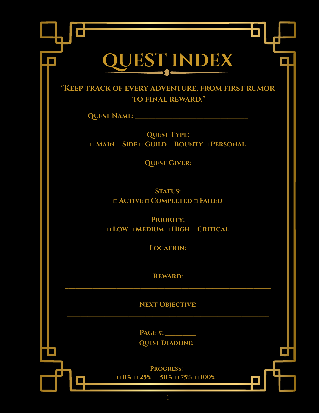 Screenshot 3 for The Quest Journal is here — track every adventure, complete every mission