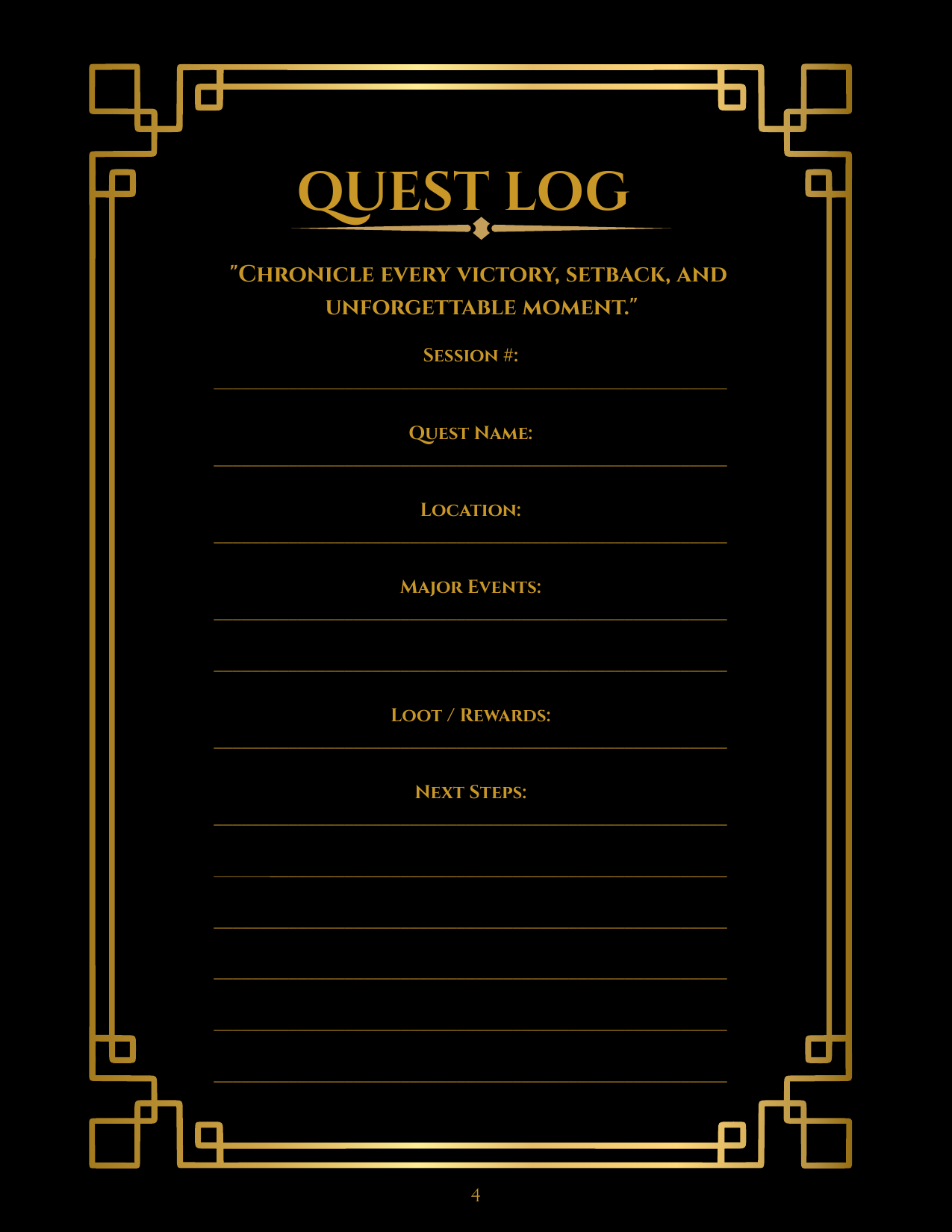 Screenshot 4 for The Quest Journal is here — track every adventure, complete every mission