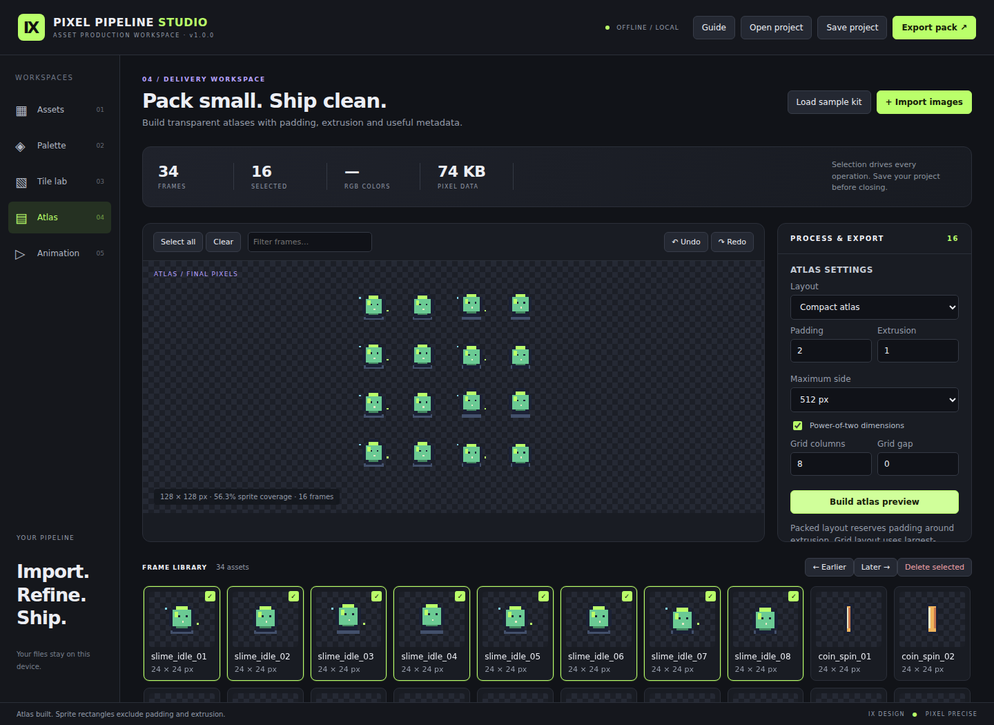Screenshot 5 for IX Pixel Pipeline Studio