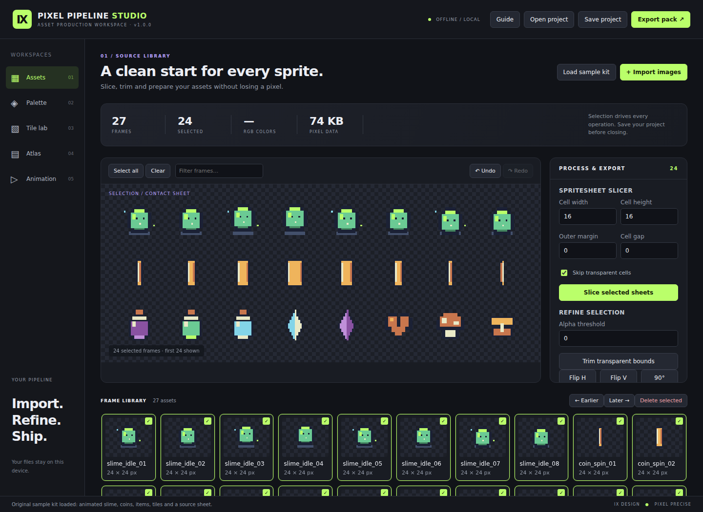 Screenshot 6 for IX Pixel Pipeline Studio
