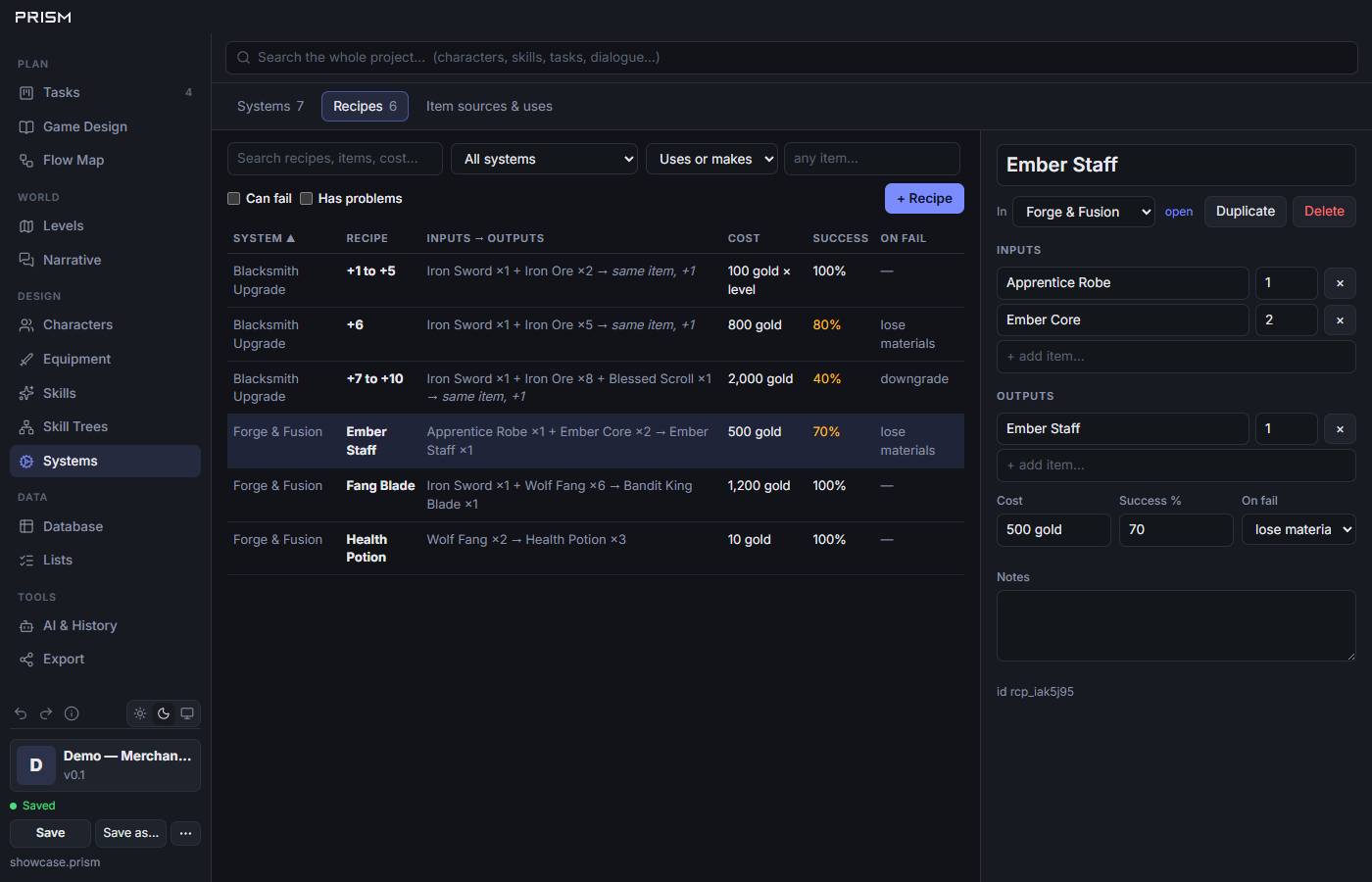 Screenshot 8 for Prism — RPG Design Tool