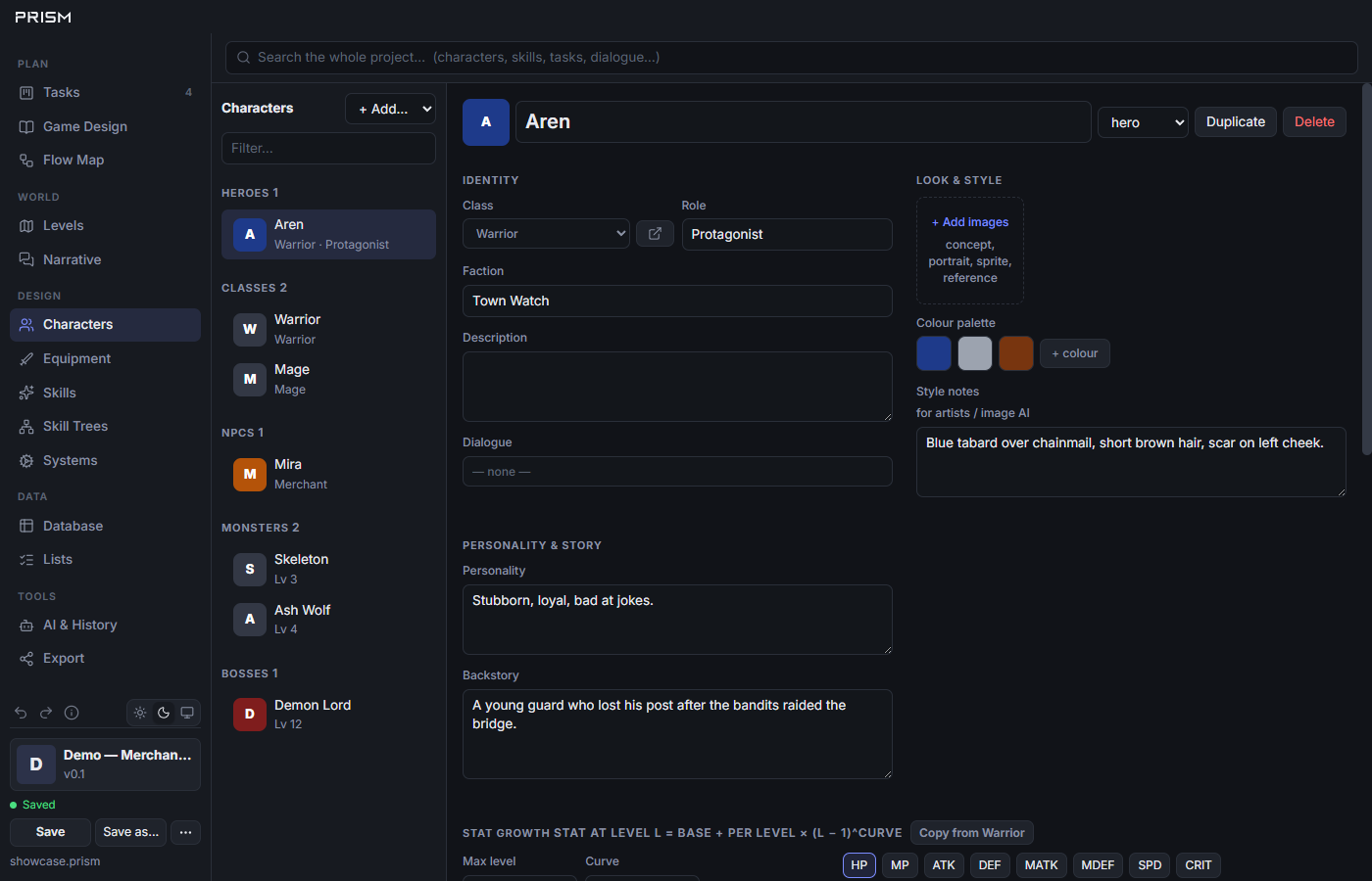 Screenshot 13 for Prism — RPG Design Tool