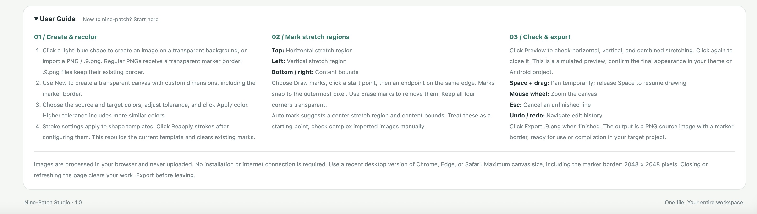 Screenshot 4 for Nine-Patch Studio