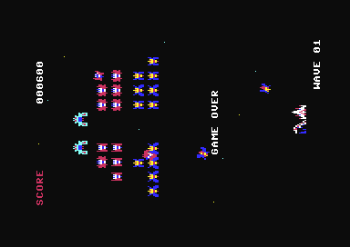 Screenshot 5 for Galaga C64 TATE Mode Porting Project
