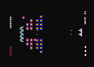 Screenshot 6 for Galaga C64 TATE Mode Porting Project