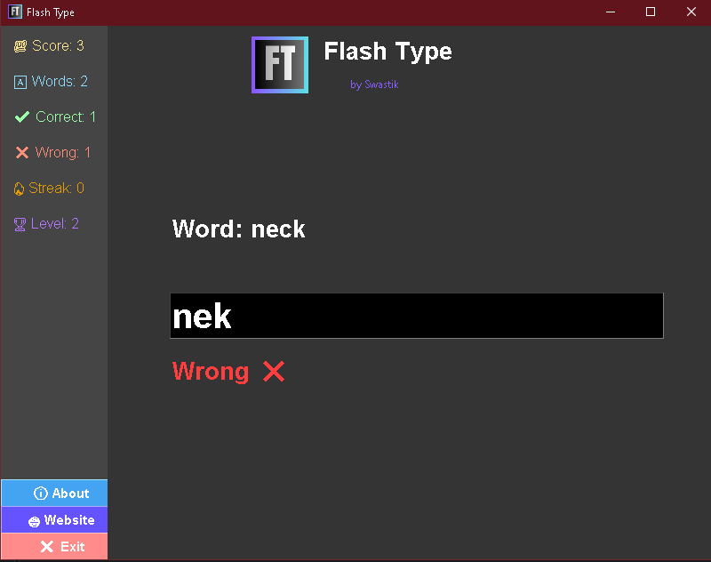 Screenshot 2 for Flash Type