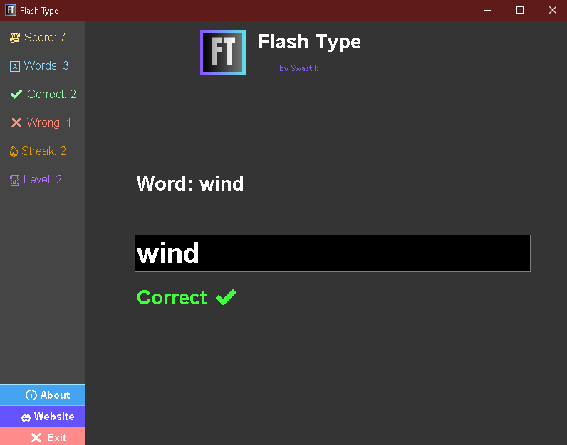 Screenshot 3 for Flash Type