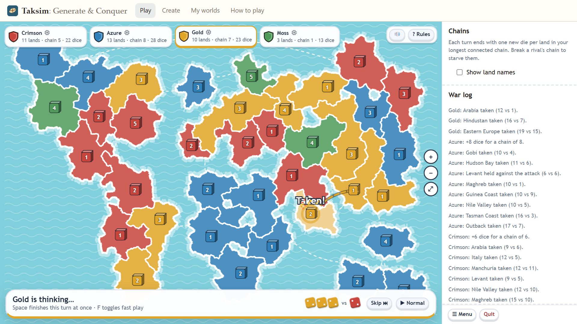 Screenshot 5 for Taksim: Generate & Conquer
