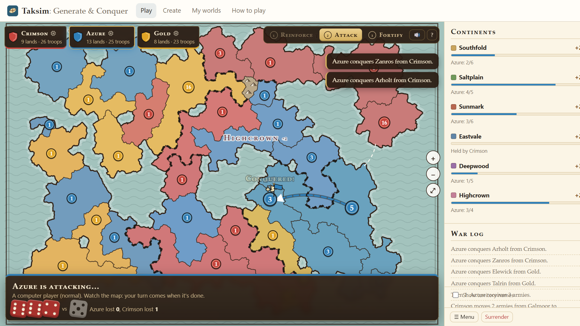 Screenshot 7 for Taksim: Generate & Conquer