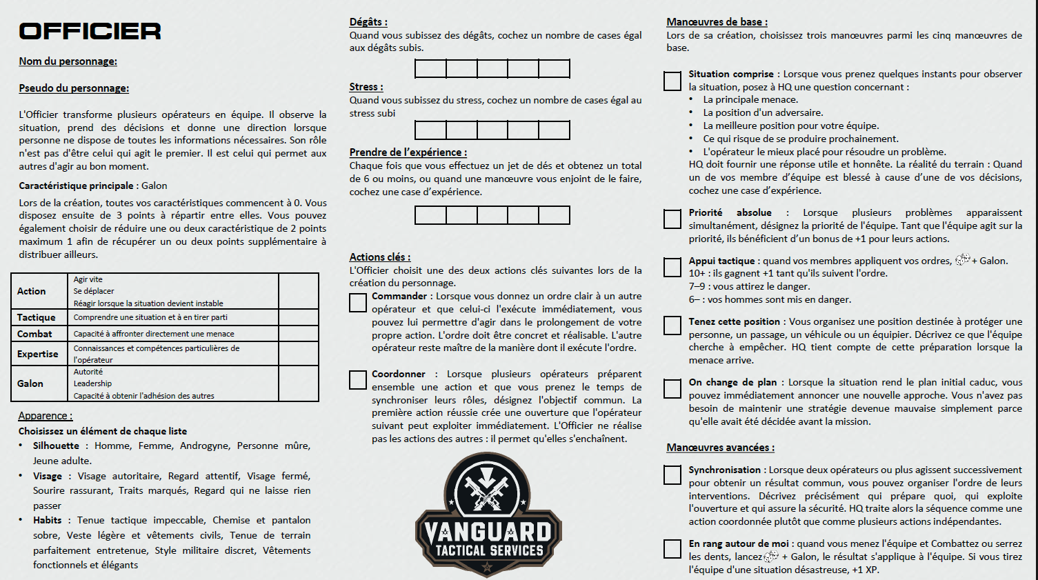 Screenshot 10 for Vanguard Tactical Services (Livre de Base)