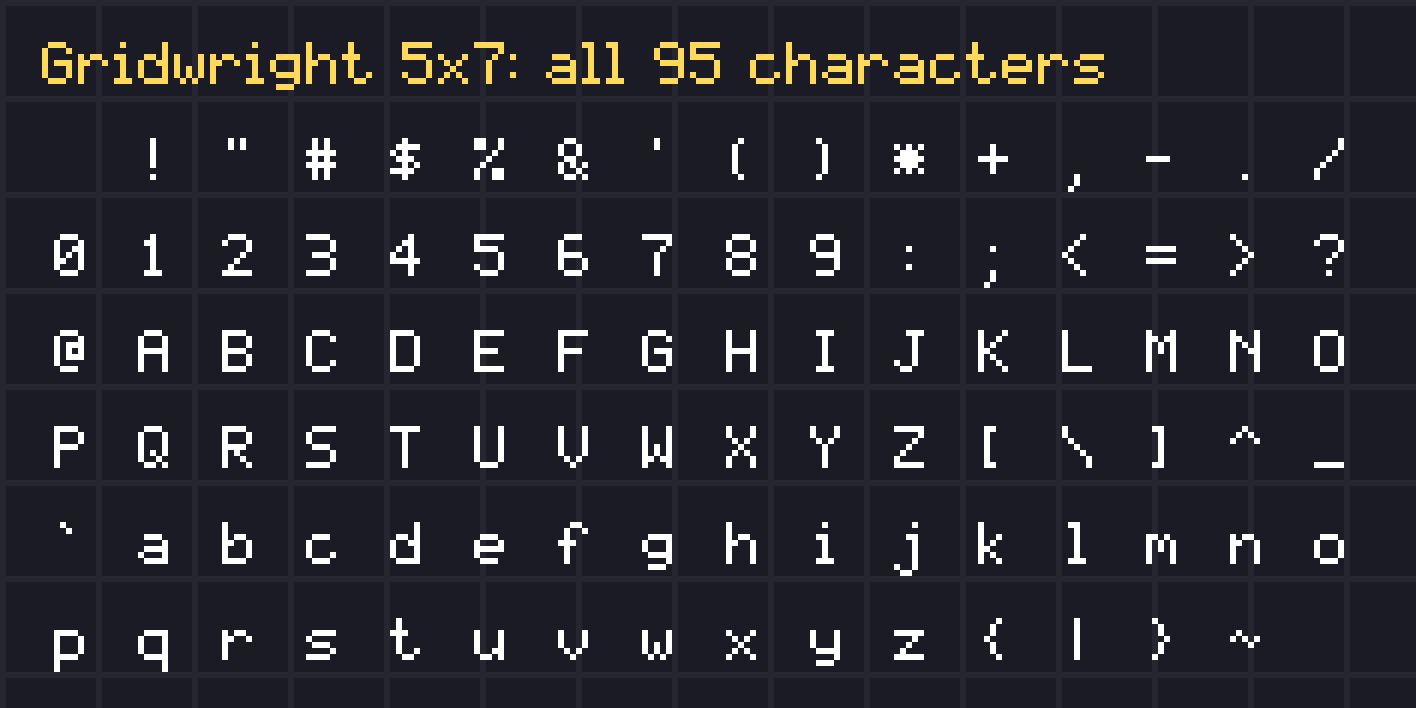 Pixel Fonts pixel art preview 4