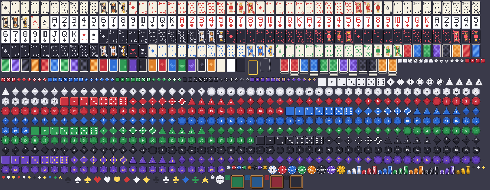 Cards & Dice pixel art preview 6