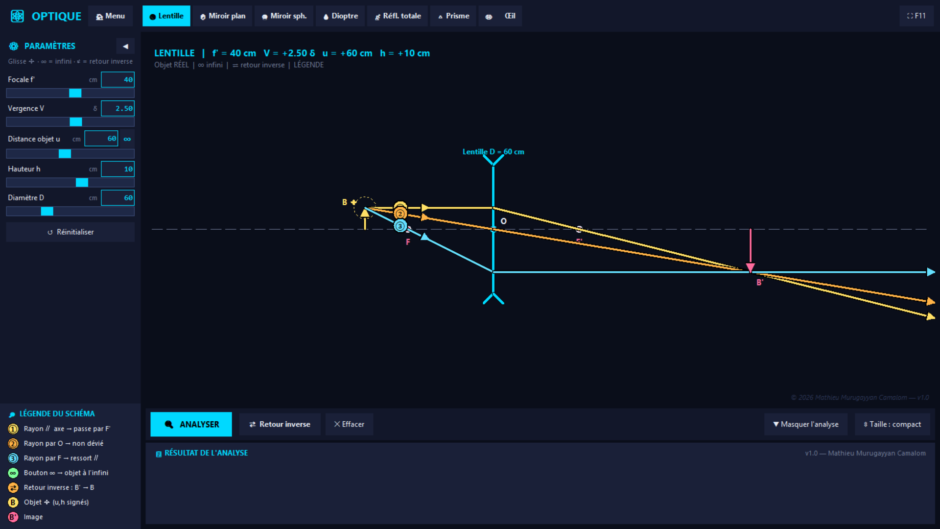 Screenshot 2 for Optique Géométrique