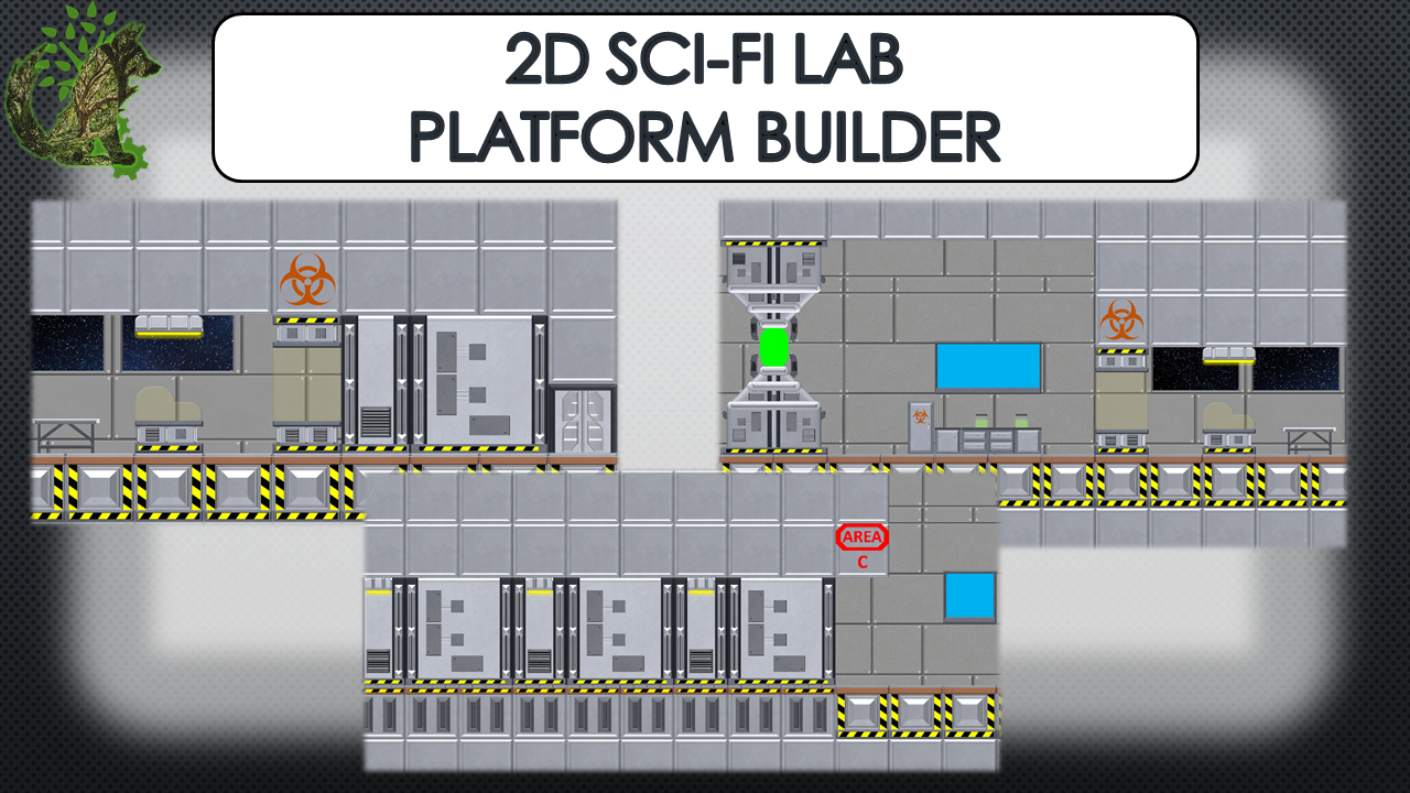2D Sci-Fi Lab Platform Builder by F0X0ne