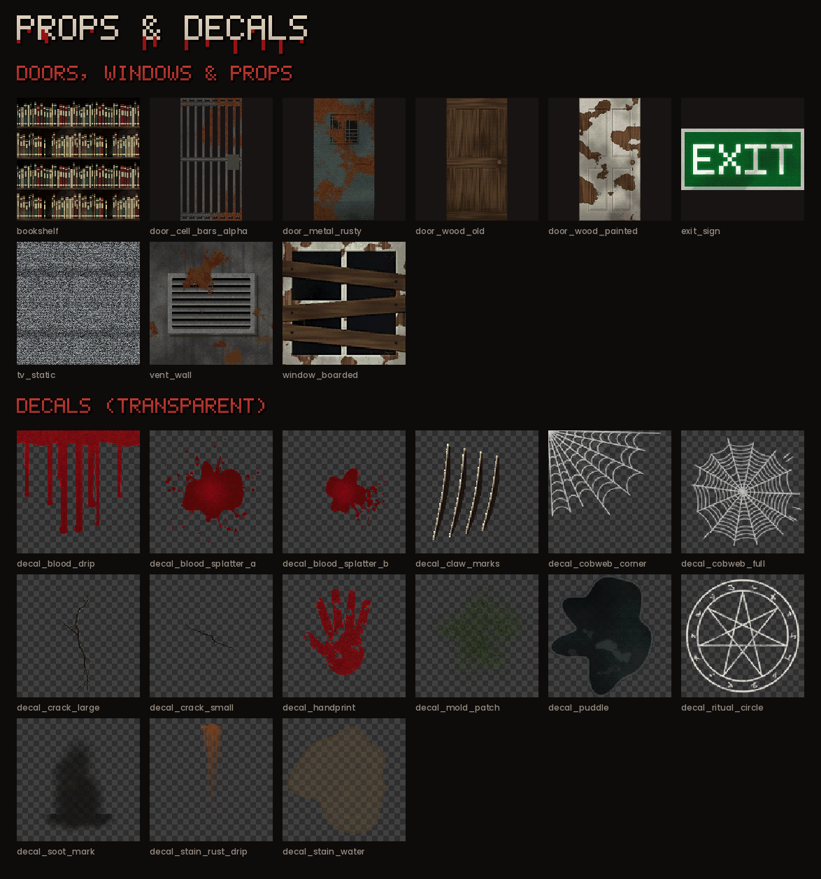 Horror Computer Texture PSX Horror Texture Pack – 120+ PS1 Style Retro Textures by bitkiln