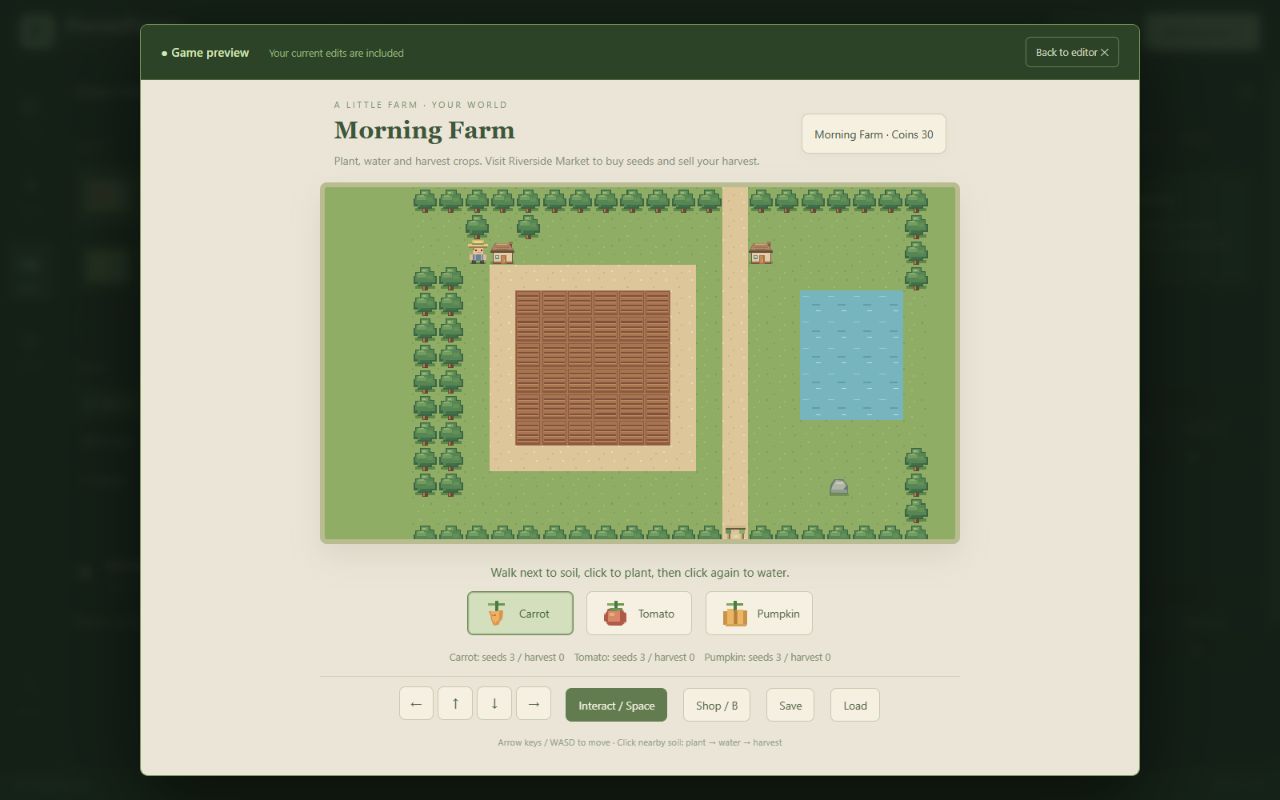 Screenshot 8 for FarmForge Studio — Farm Game Creator