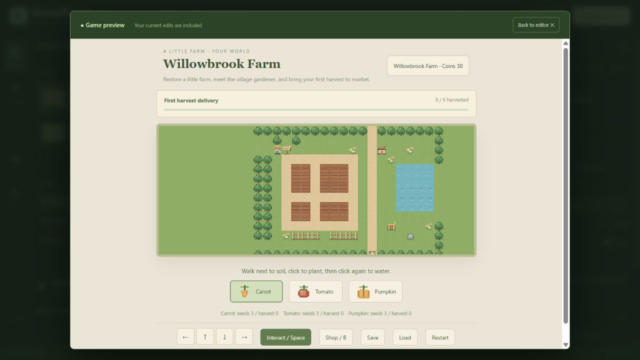 Screenshot 7 for FarmForge Studio — Farm Game Creator