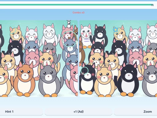 Screenshot 3 for Chubby Pals: Spot the Difference