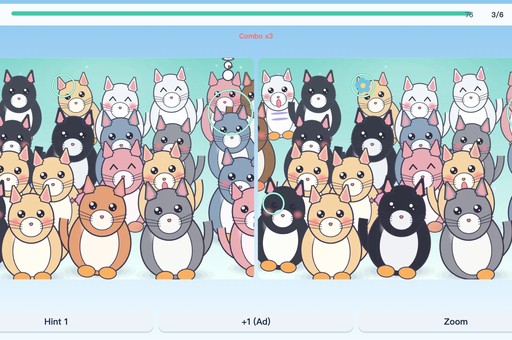 Screenshot 2 for Chubby Pals: Spot the Difference