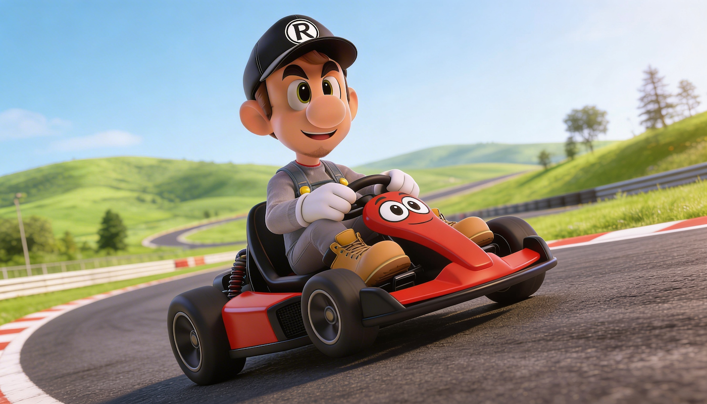 Screenshot 2 for Godot 4.8: Kart Racing Mechanics
