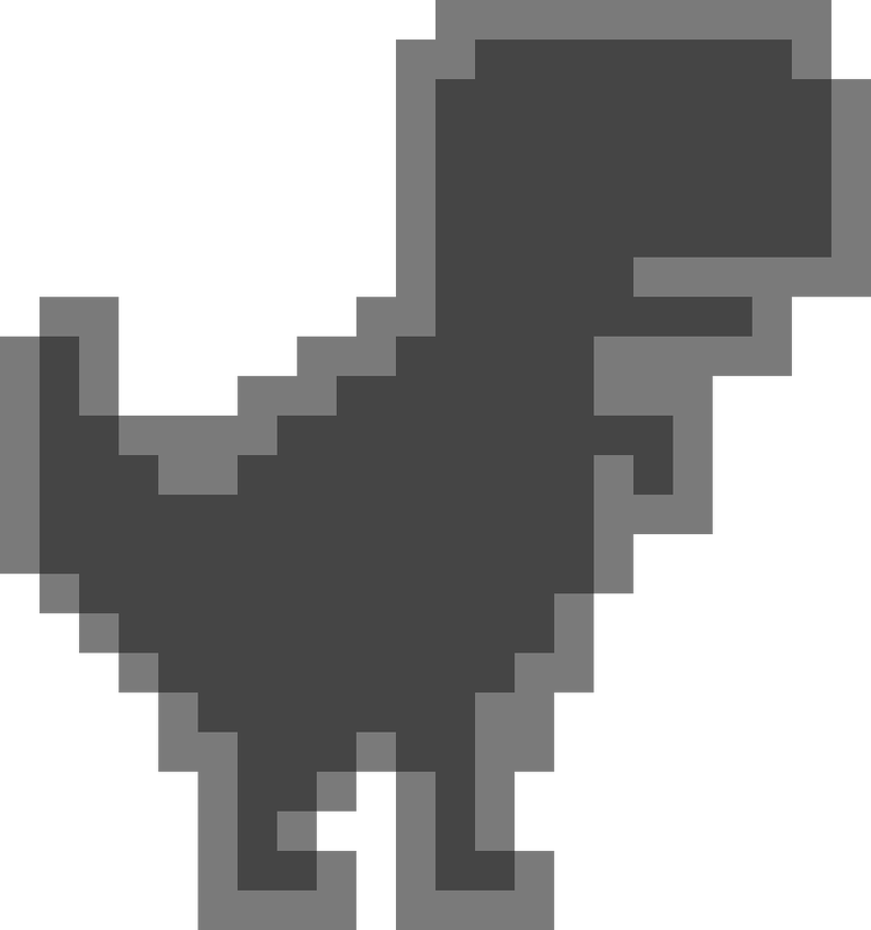 Chrome Dino Game Sprites By The Gem Dev