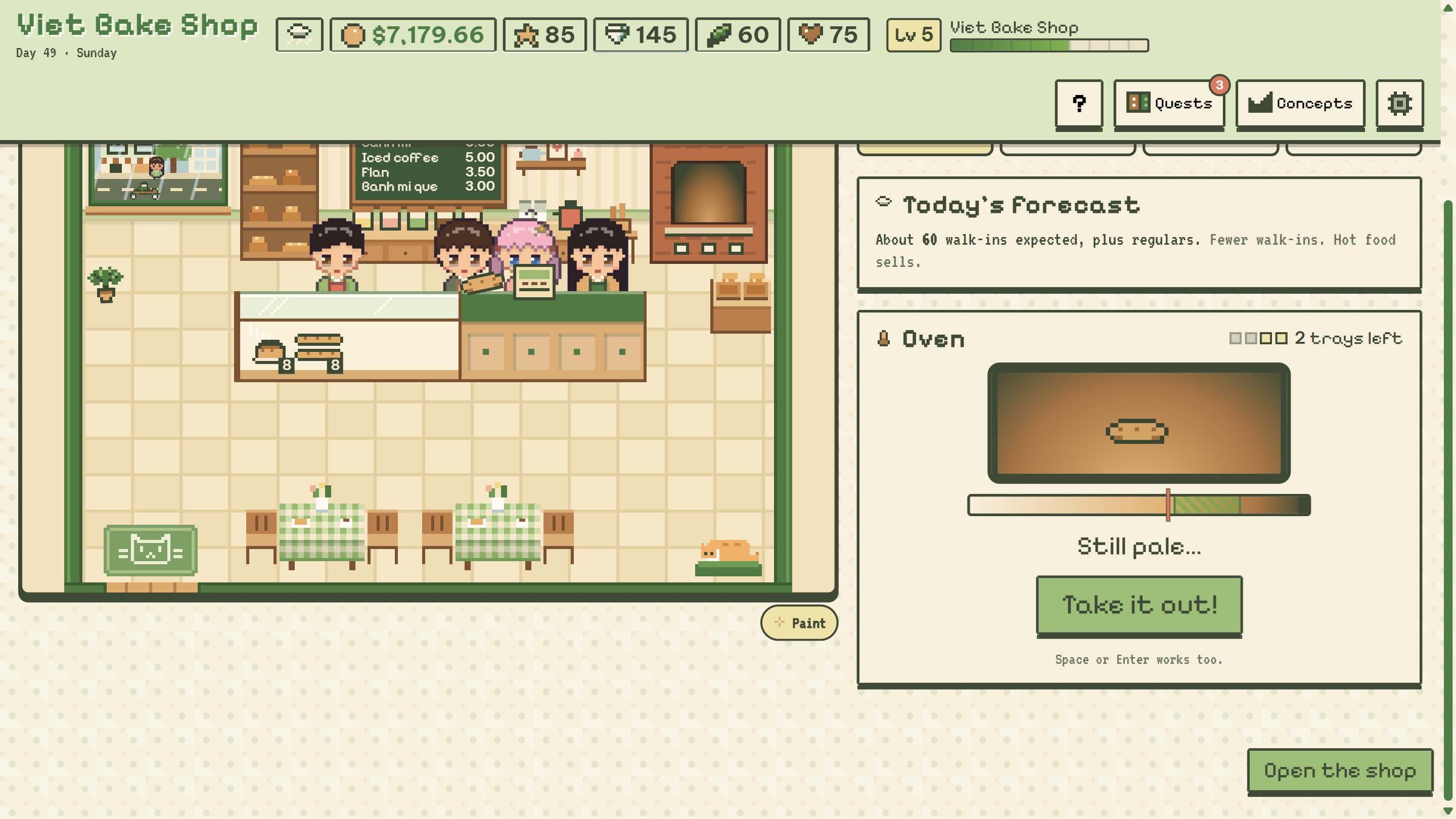 Screenshot 2 for Viet Bake Shop Simulator