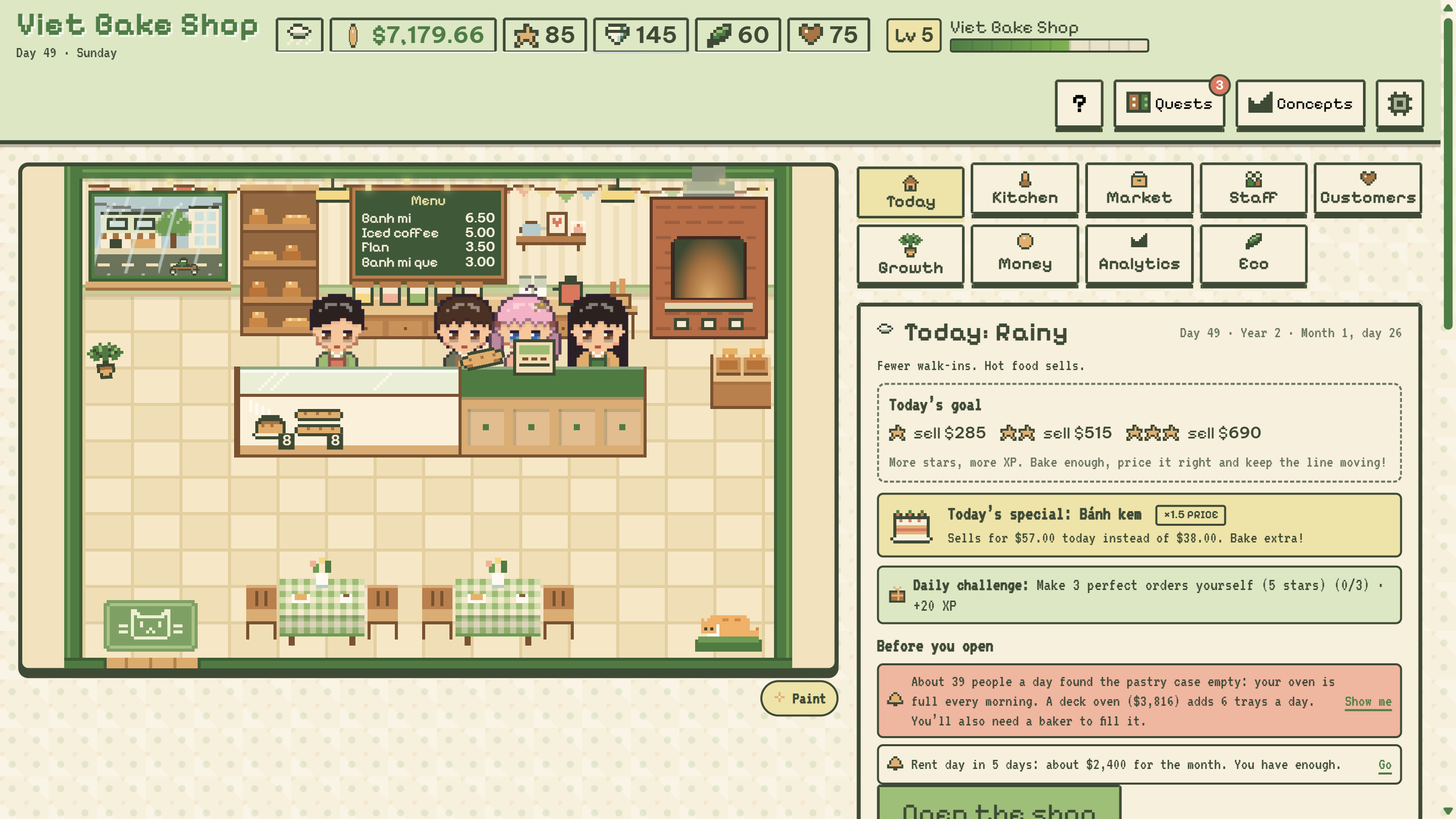 Screenshot 3 for Viet Bake Shop Simulator