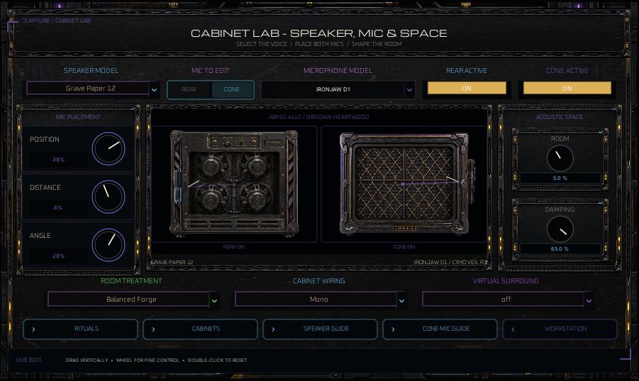 Screenshot 3 for Obsidian Wraith — Guitar & Bass Amp Workstation