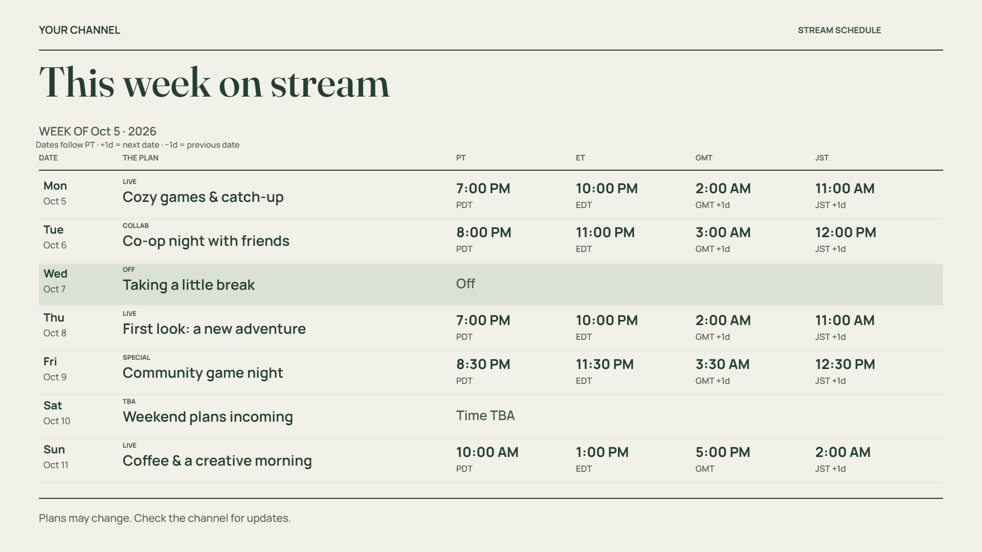 Screenshot 3 for Rill & Roster — Stream Schedule Maker