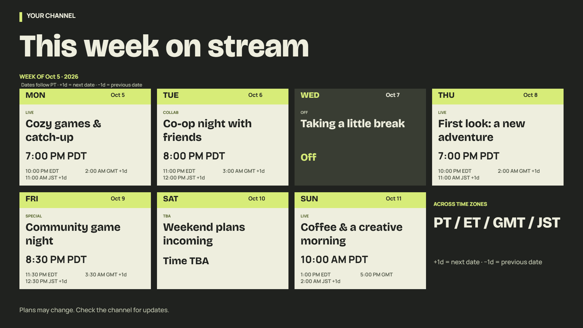 Screenshot 2 for Rill & Roster — Stream Schedule Maker