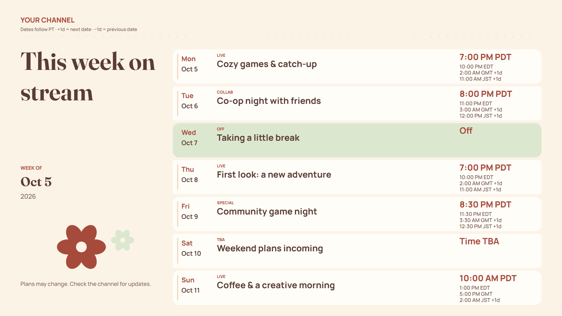 Screenshot 4 for Rill & Roster — Stream Schedule Maker