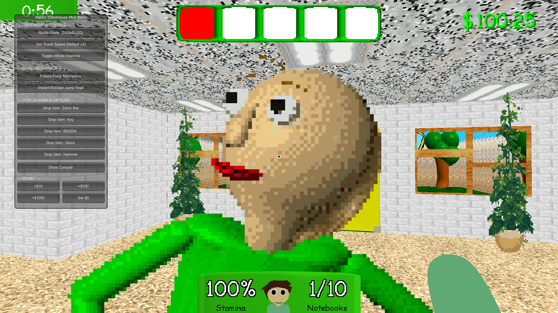 Screenshot 2 for Raldi's Crackhouse Mod Menu