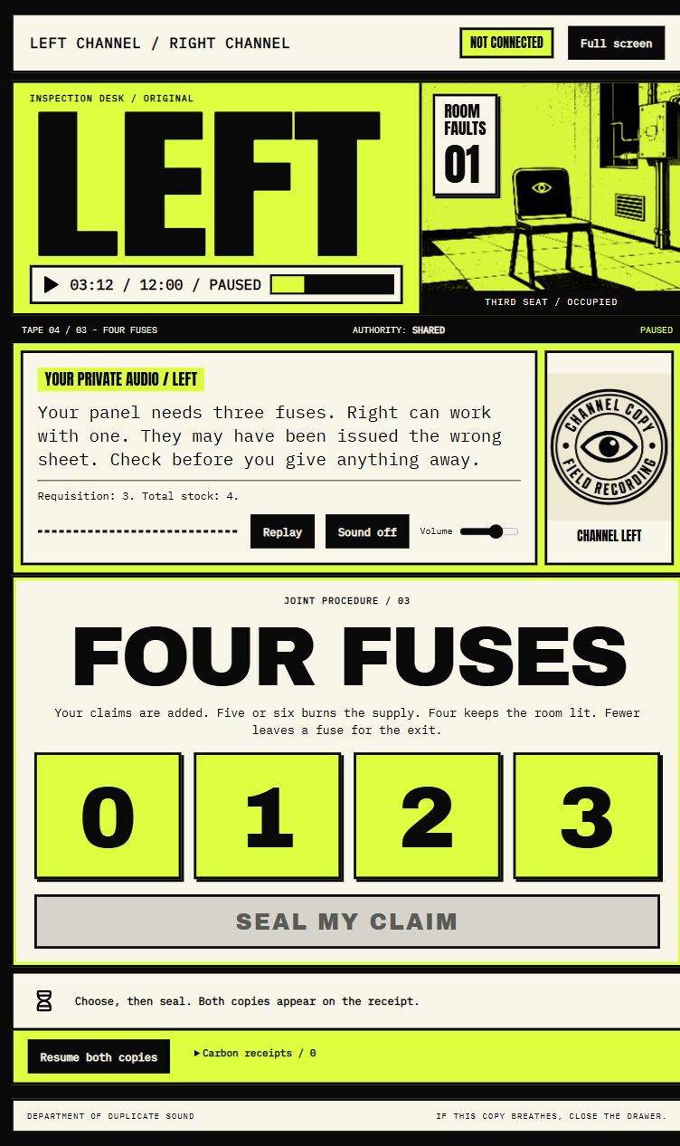 Screenshot 4 for LEFT CHANNEL / RIGHT CHANNEL