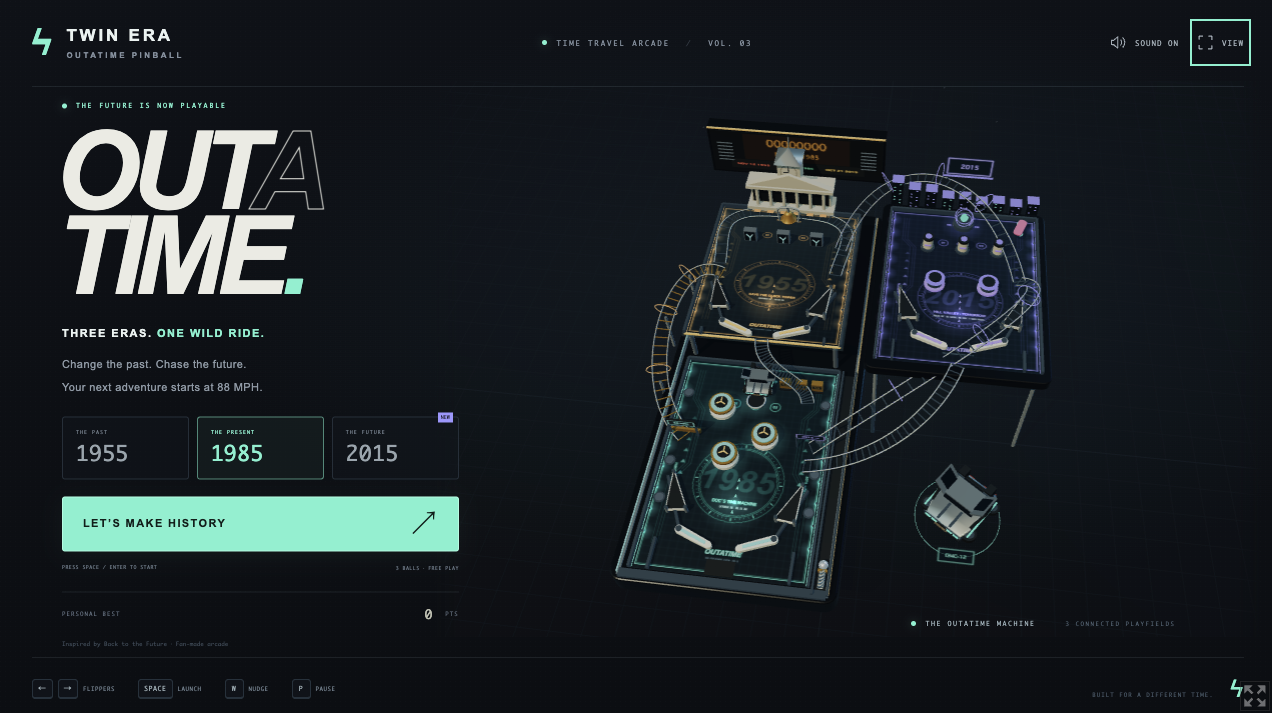 Screenshot 2 for Twin Era — Outatime Pinball