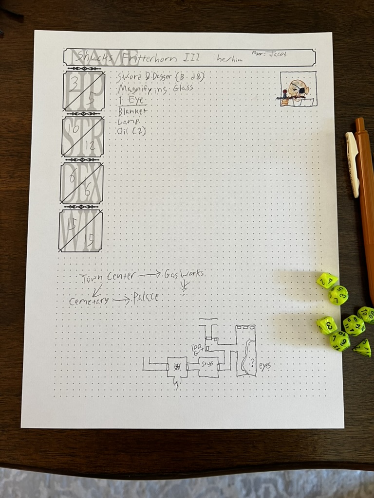 Screenshot 2 for Odd-Like Dot Grid Character Sheet
